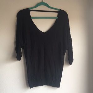Express Black Dolman sleeve top